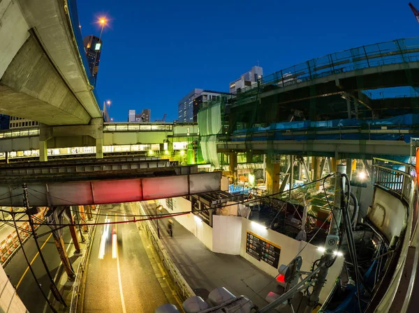 Tokyo Shibuya Sanierung Nachtsicht — Stockfoto