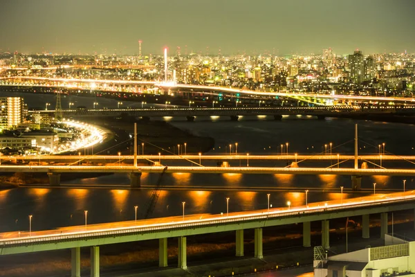 日本观察房间夜景 — 图库照片