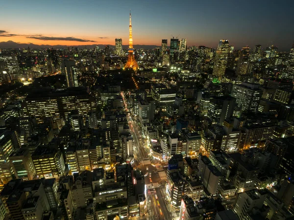 Habitación de observación vista nocturna en Japón —  Fotos de Stock