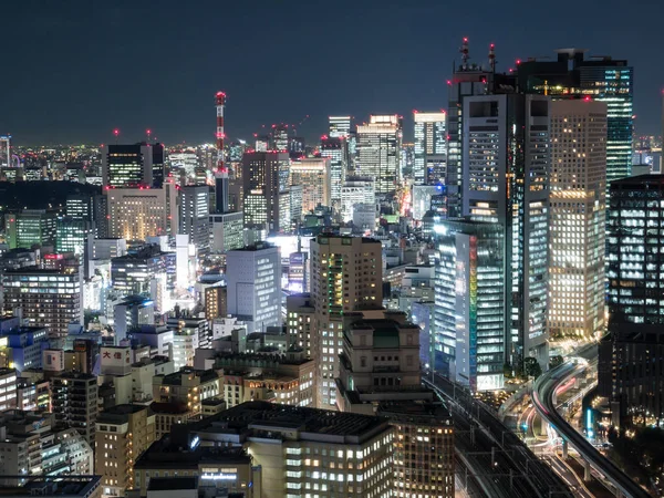 Observasjonsrommets nattutsikt i Japan – stockfoto