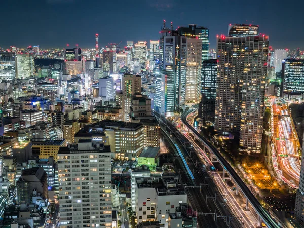 Sala de observação vista noturna no Japão — Fotografia de Stock