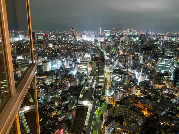 Habitación de observación vista nocturna en Japón — Foto de Stock