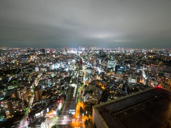 Sala de observação vista noturna no Japão — Fotografia de Stock