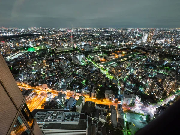 Observation room night view in Japan — Stock Photo, Image