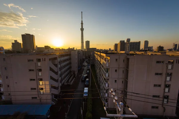 Japan nacht weergave — Stockfoto