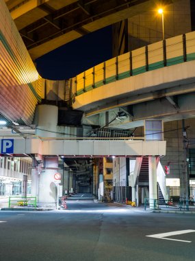 Kavşağı'nda Japonya gece görünümü