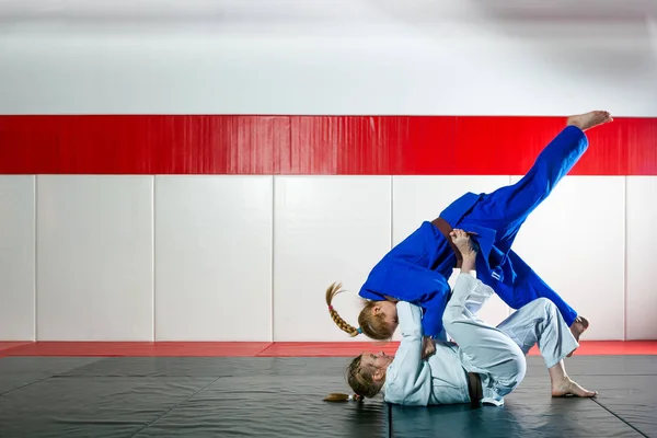 Judoists op de tatami — Stockfoto
