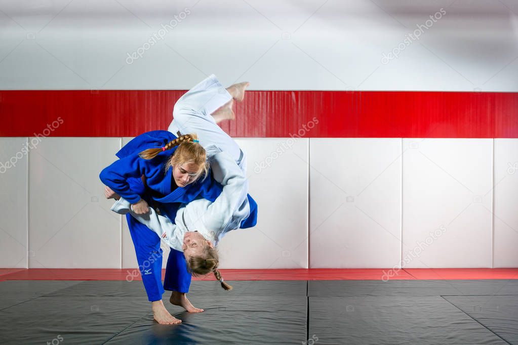 Judoists on tatami