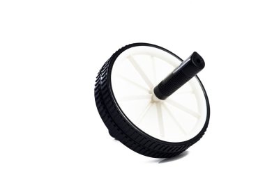 Basın tekerlek izole bir arka plan üzerinde