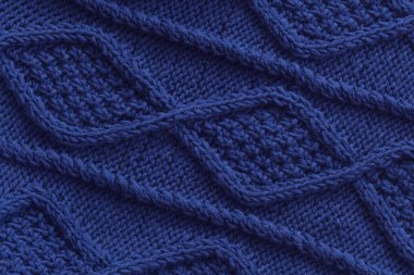 Doğal yün örgü desen