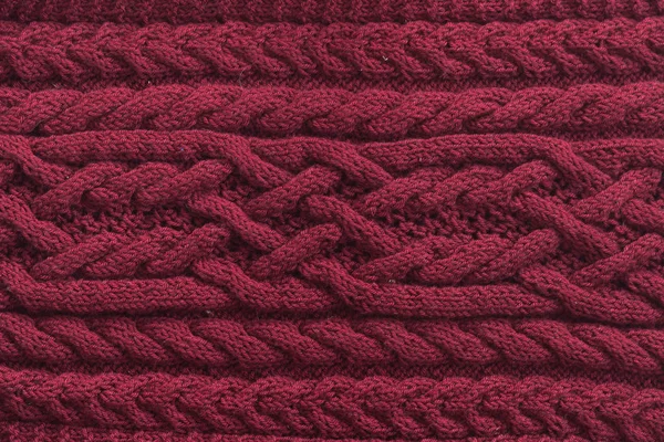 Knitted pattern from natural wool — Stock Photo, Image