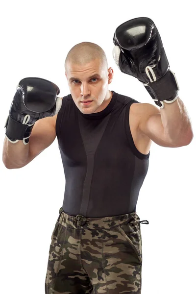Boxer lutador homem — Fotografia de Stock