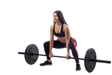 Barbell ile ağız kavgası yapıyor kadın 