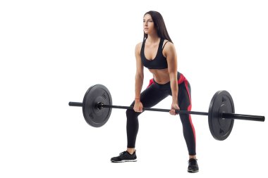 Barbell ile ağız kavgası yapıyor kadın 