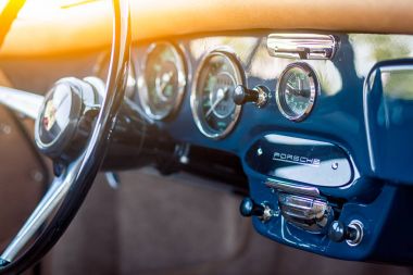 Novosibirsk, Rusya - 16 Haziran 2017: Porsche 356