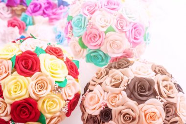 köpük yapay çiçek gül 