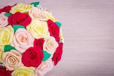 köpük yapay çiçek gül 