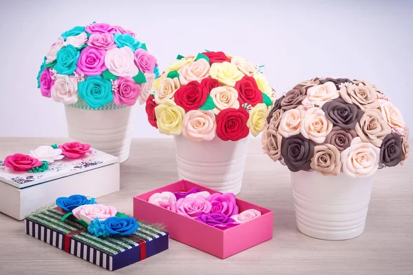 köpük yapay çiçek gül 