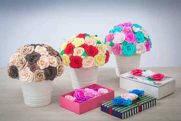 köpük yapay çiçek gül 