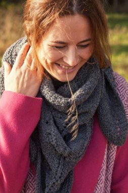 Portrait of a young  brunette 