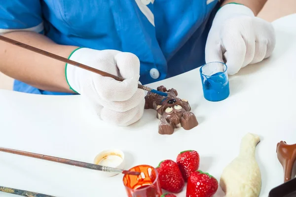 Cukrász festék csokoládé — Stock Fotó