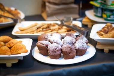 Bir tatil konukları için hamur işleri