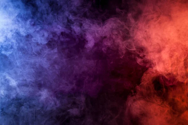 Blauw Roze Paarse Vape Rook Zwarte Geïsoleerde Achtergrond — Stockfoto