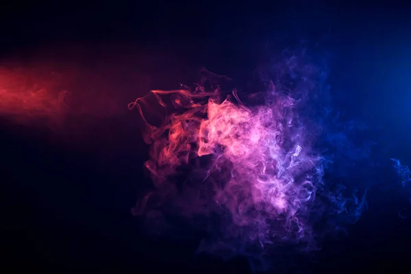 Fondo Humo Rojo Rosa Azul Vapor Negro Aislado —  Fotos de Stock