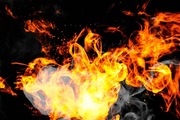 Fire flames background. — Stock Photo, Image