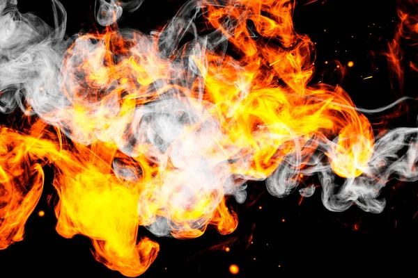 Fire flames bakgrund. — Stockfoto