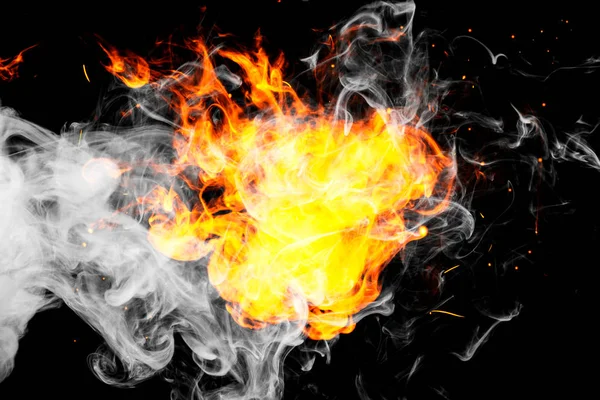 火の炎の背景. — ストック写真
