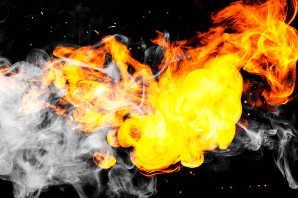 Flammenhintergrund. — Stockfoto