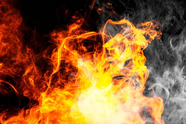 Flammenhintergrund. — Stockfoto