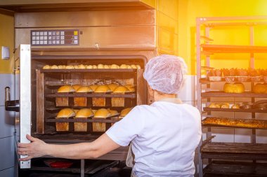 Baker ekmek pişiren