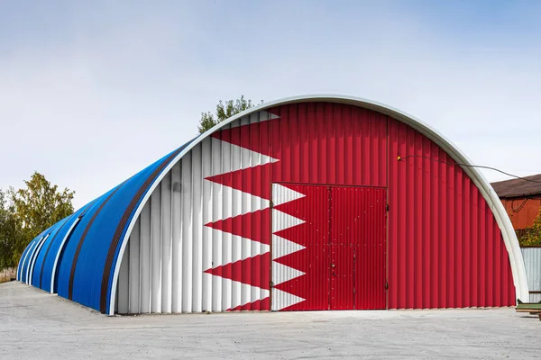Close National Flag Bahrai — Stock Photo, Image