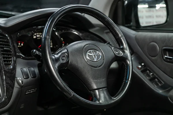 Novosibirsk Rusya Eylül 2019 Toyota Kluger Gösterge Paneli Hız Göstergesi — Stok fotoğraf