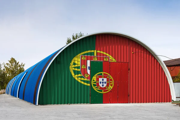 Nahaufnahme Der Nationalflagge Portugals — Stockfoto