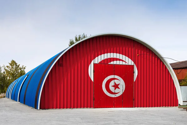 Close Bandeira Nacional Tunisi — Fotografia de Stock