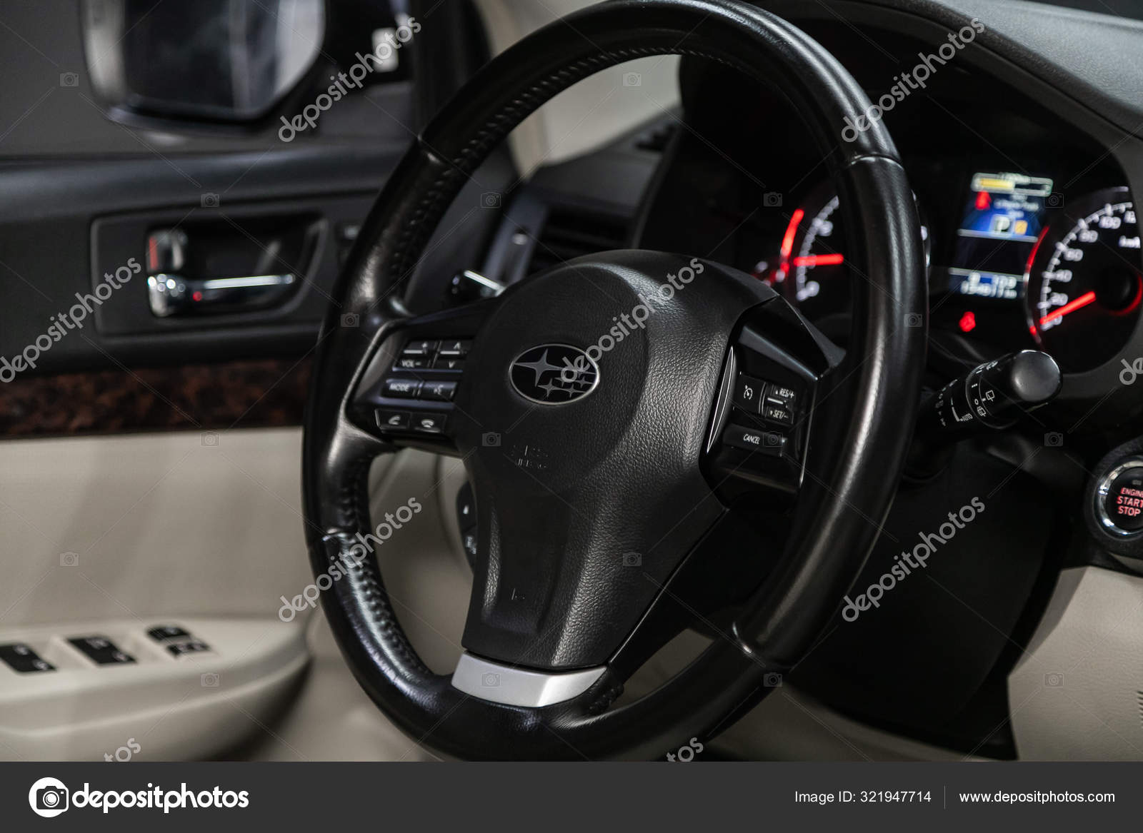 Novosibirsk Russia October 2019 Subaru Outback Luxury Car