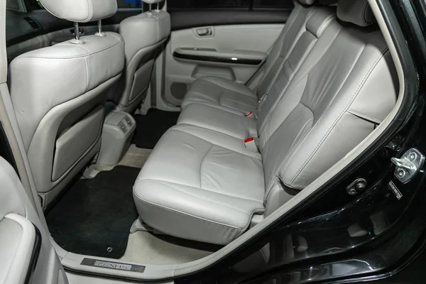 Novosibirsk Rusia Octubre 2019 Lexus 330 Diseño Interior Cuero Blanco — Foto de Stock