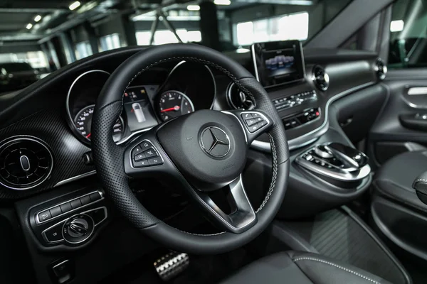 Novosibirsk Rusia Octubre 2019 Mercedes Benz Clase Coche Lujo Interior —  Fotos de Stock