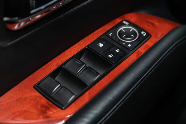Novoszibirszk Oroszország Október 2019 Lexus Rx450 Close Door Control Panel — Stock Fotó