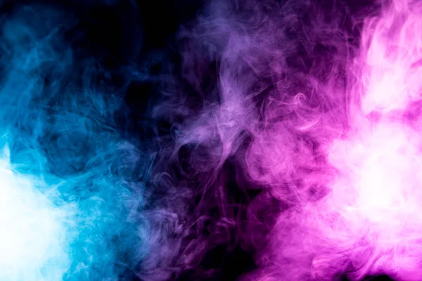 Bevroren Abstracte Beweging Van Explosie Rook Meerdere Roze Blauwe Kleuren — Stockfoto