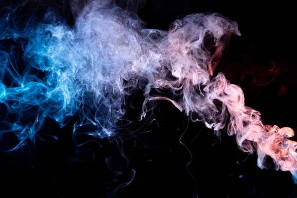 Sfondo Dal Fumo Del Vaporizzatore Bomba Blu Rossa Fumo Sfondo — Foto Stock