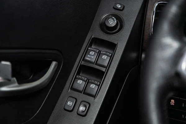 Novosibirsk Russia October 2019 Ssangyong Actyon Close Door Control Panel — ストック写真