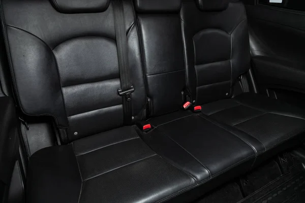 Novosibirsk Rusia Octubre 2019 Ssangyong Actyon Diseño Interior Cuero Asientos —  Fotos de Stock