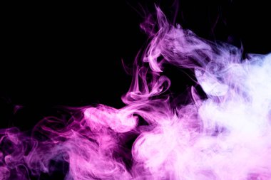 Soyut fraktal arka plan. Fantezi pembe duman siyah arkaplan soyut. 