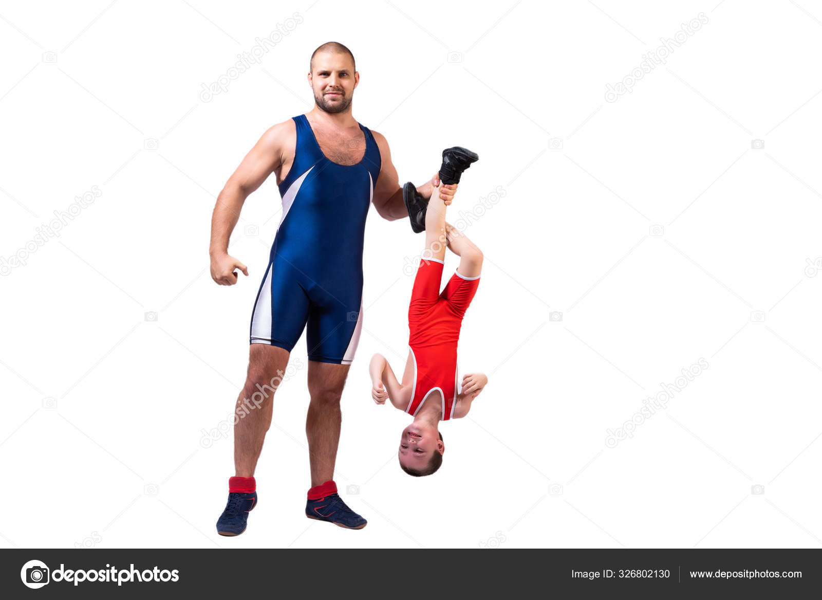 Men Wrestling Tights Wrestlers Holds Foot Wrestler Boy White Isolated Stock  Photo by ©everyonensk 326802130