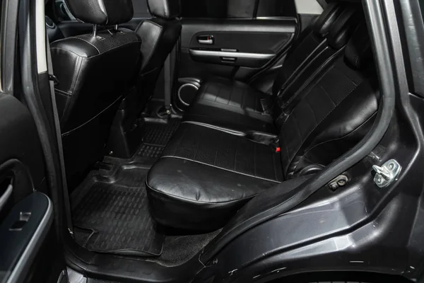 2019 Novosibirsk Russia Suzuki Grand Vitara Close Black Leather Backseat — 스톡 사진
