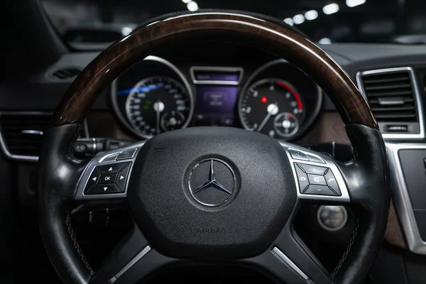 Novosibirsk Rusia Diciembre 2019 Mercedes Benz Clase Primer Plano Del —  Fotos de Stock